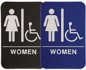 WOMEN Handicap Stock ADA Sign, 6"x9"
ADA Stock Signs
ada sign requirements
ada compliant signs
custom ada signs
ada guidelines signs
ada signs wholesale
ada bathroom signs
ada signs online
ADA Office Signs