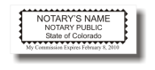 Notary Stamp
Colorado Pre-Inked Notary Stamp