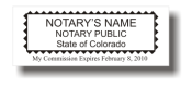 Notary Stamp
Colorado Pre-Inked Notary Stamp