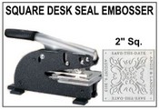 2" Square Emossing Seal
EH Shiny Square Embossing Seal