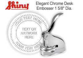 Elegant Chrome Embosser 
Elegant Desk Embosser - Chrome