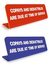 4" x 12" Engraved Easel Tabletop Sign
