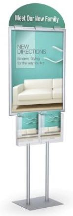 LF2LT Series Information Centers
1 or 2 Sided information Centers with Clip on Collateral Holders
Sign Frame