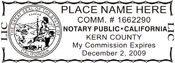 Notary Stamp
California Pre-Inked Notary Stamp