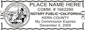 Notary Stamp
California Pre-Inked Notary Stamp