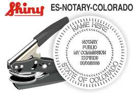 Colorado Notary Embosser
Notary Public Seal
Colorado Notary Public Embosser