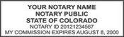 Notary Stamp
Colorado Self-Inking Notary Stamp