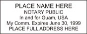 Notary Stamp
Guam Self-Inking Notary Stamp