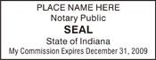 Notary Stamp
Indiana Pre-Inked Notary Stamp