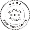 Notary Stamp
New Brunswick Self-Inking Notary Stamp