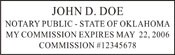 Notary Stamp
Oklahoma Self-Inking Notary Stamp
Oklahoma Notary Stamp
Oklahoma Public Notary Stamp
Public Notary Stamp