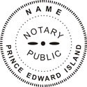 Notary Stamp
Prince Edward Island Pre-Inked Notary Stamp