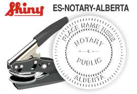 Alberta Canada Notary Embossing Seal
Notary Public