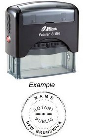 Notary Stamp
New Brunswick Self-Inking Notary Stamp