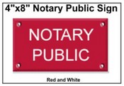 Notary Public Wall Sign