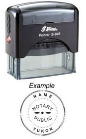 Notary Stamp
Yukon Self-Inking Notary Stamp