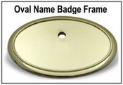 Oval Frame for Name Badges