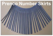 Prenco 1/4" Numbers, Condensed Gothic Skirt