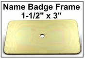 1.5x3 Badge Frame Frame only
Bright Yellow Badge Frame, 1.5"x3"