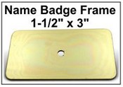 1.5x3 Badge Frame Frame only
Bright Yellow Badge Frame, 1.5"x3"