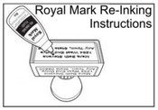 how to Re-Ink Royal Mark Pre-Inked Stamp