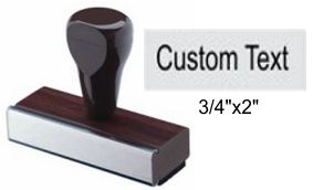 3/4" x 2" Custom Rubber Stamp
Custom Rubber Stamp
Rubber Hand Stamp