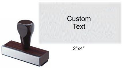 2" x 4" Custom Rubber Stamp
Custom Rubber Stamp
Rubber Hand Stamp