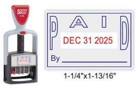 S-360 Stock Self-Inking dater with PAID