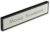 1-3/4" x 9-1/8" Plastic Frame w/Name Plate