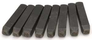 Steel Stamp 1/8" Fractions Set