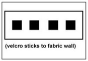 Dual-Lock 1/2" x 12" High Strength Hook Velcro