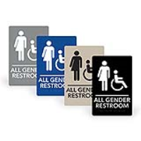 ADA Sign ALL GENDER HANDICAP 6"x9"