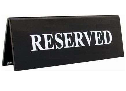 3" x 8" Table Top Tent Sign
