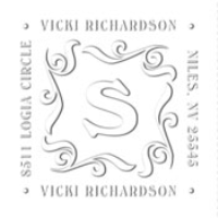 MONOGRAM EMBOSSING SEAL
Custom Monogram Square Address Embosser
