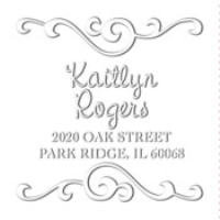 MONOGRAM EMBOSSING SEAL
Custom Swirl Address Embosser