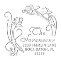 MONOGRAM EMBOSSING SEAL
Custom Floral Address Embosser
