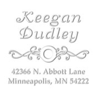 MONOGRAM EMBOSSING SEAL
Custom Circle with Swirl Design Address Embosser