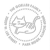 MONOGRAM EMBOSSING SEAL
Custom Cat Design Address Embosser