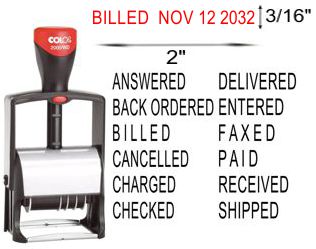 COLOP 2000/WD Phrase Line Date Stamp