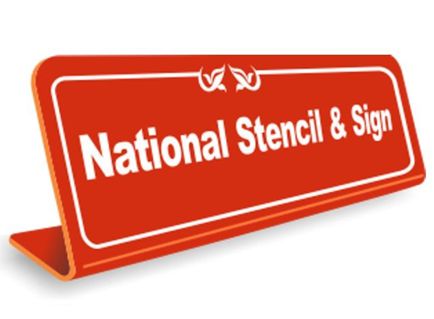 2" x 10" Easel Tabletop Sign With Decorative Border