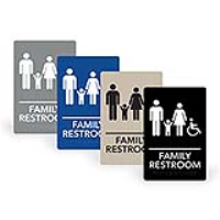 ADA Sign FAMILY RESTROOM 6"x9"