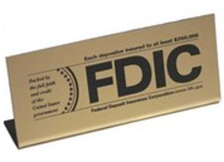 3" x 7" FDIC Easel Tabletop Sign
FDIC Sign
FDIC