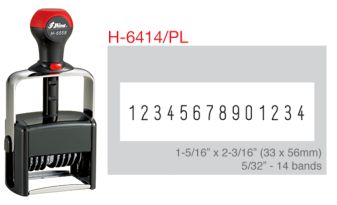 Shiny H-6414/PL Numbering Band Stamp
