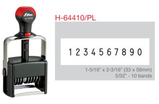 Shiny H-6410/PL 10 Band Numberer
Shiny H-64410/PL