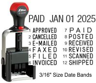 H-6770 Stock Word Phrase Self-Inking Dater