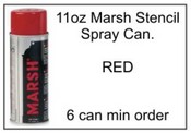 ANR Marsh Red Stencil Ink 11oz