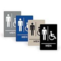 ADA Sign MEN HANDICAP 6"x9"