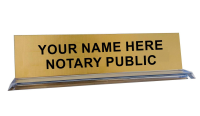 Notary Public Nameplate