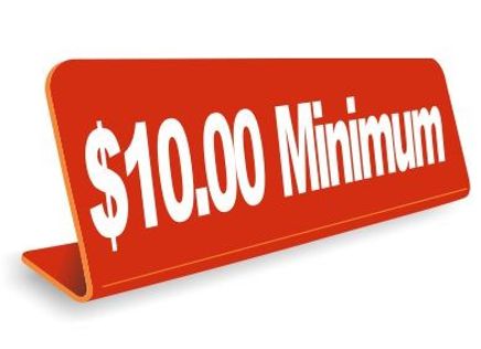 2" x 8" Engraved Easel Tabletop Sign
