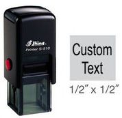 PERSONALISED SHINY S-510 SELF INK RUBBER STAMP 12 x 12 MM Loyalty Stamp 